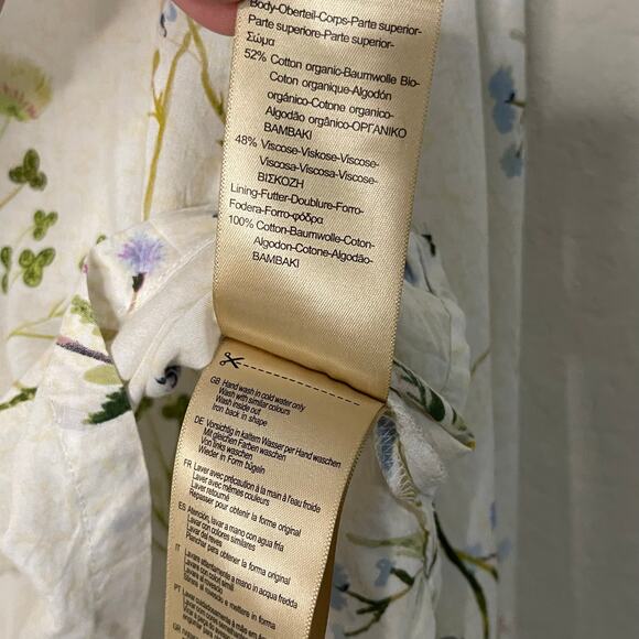 Scotch & Soda Floral Blouse - White and Blue - Picture 7 of 10